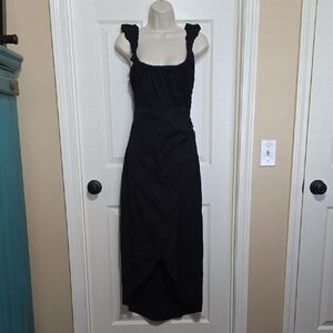 Free People Black Midi Dress